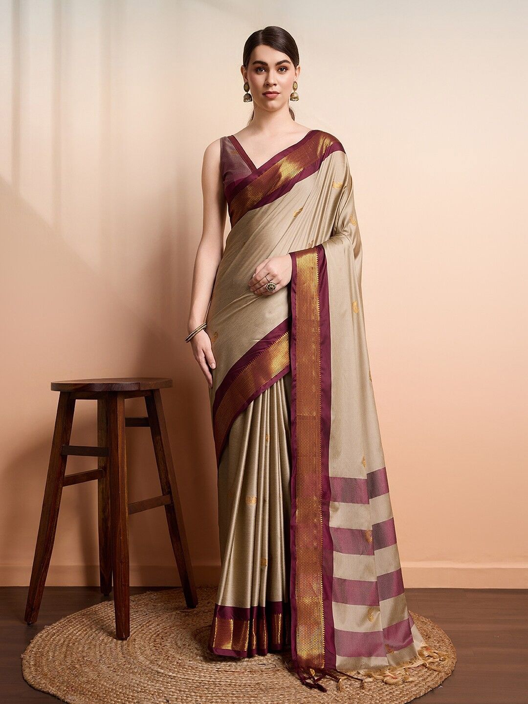 Trending Pathani Kanjivaram Silk Woven Saree