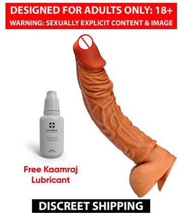 8 inches L realistic penis extend sleeves enlargement extend c0ndom penis extender With Kaamraj lubricant sex products for man