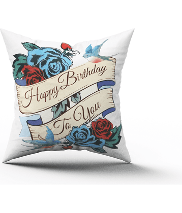 Ros - Multicolor Nylon Gifting Printed Cushion