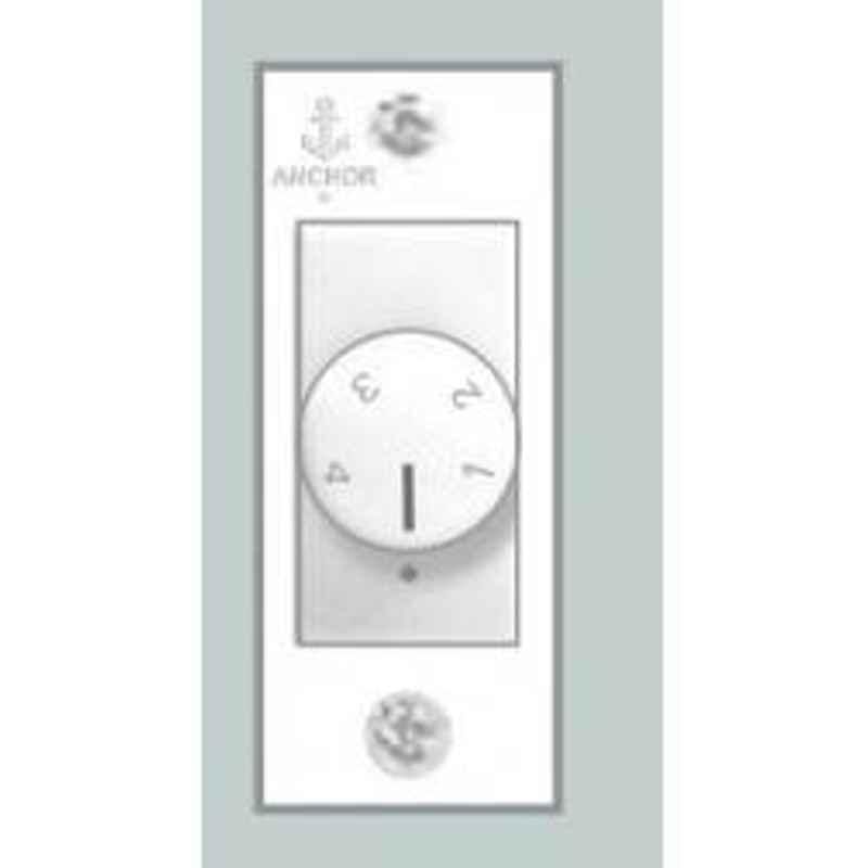 Anchor White Penta Urea Range Mini Fan Regulator, 38284 (Pack of 5) - Electricals | Buy online on ZillyBuy