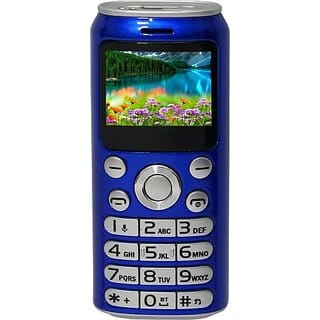 Lvix L1 Can (Dual Sim, 1.68 Cm (0.66 Inch) Display, 950 Mah Battery, Blue)
