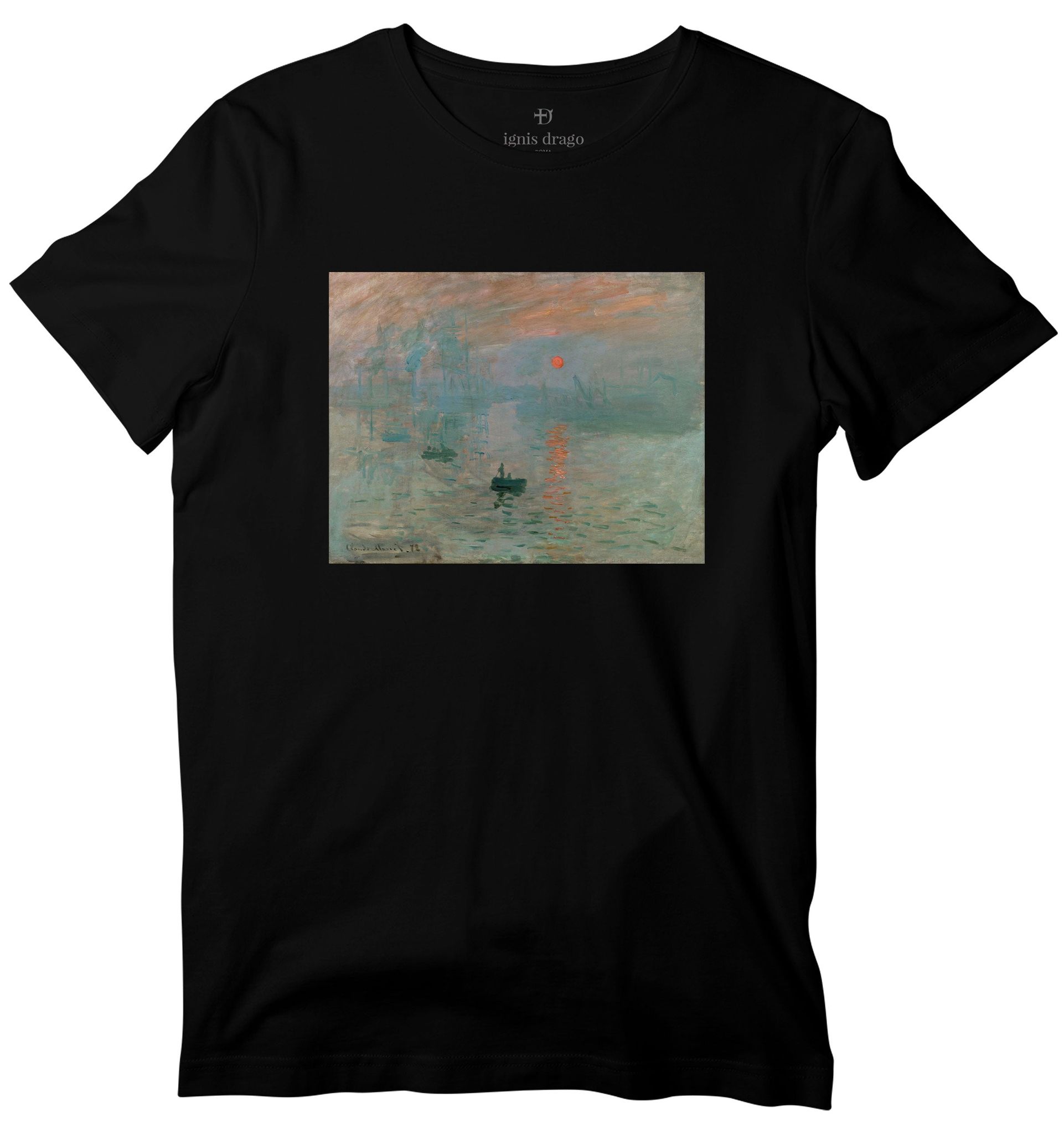 Impression, Sunrise Art T-shirt-36 - XS / Black
