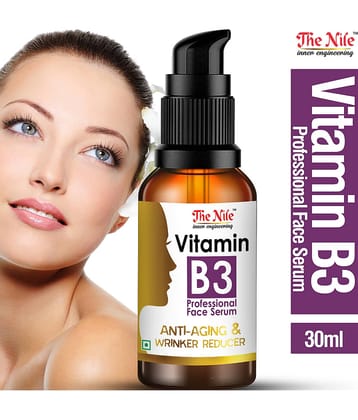 The Nile Professional Vitamin B3 Skin Clearing Serum with Hyaluronic Acid Brightening, Anti-Aging Skin Face Serum 30 mL