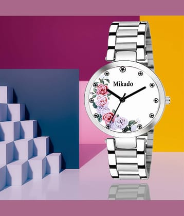 Mikado Stainless Steel Round Womens Watch