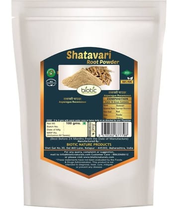Biotic Shatavari Powder 100 g ( Asperagus Racemosus ) Powder 100gm