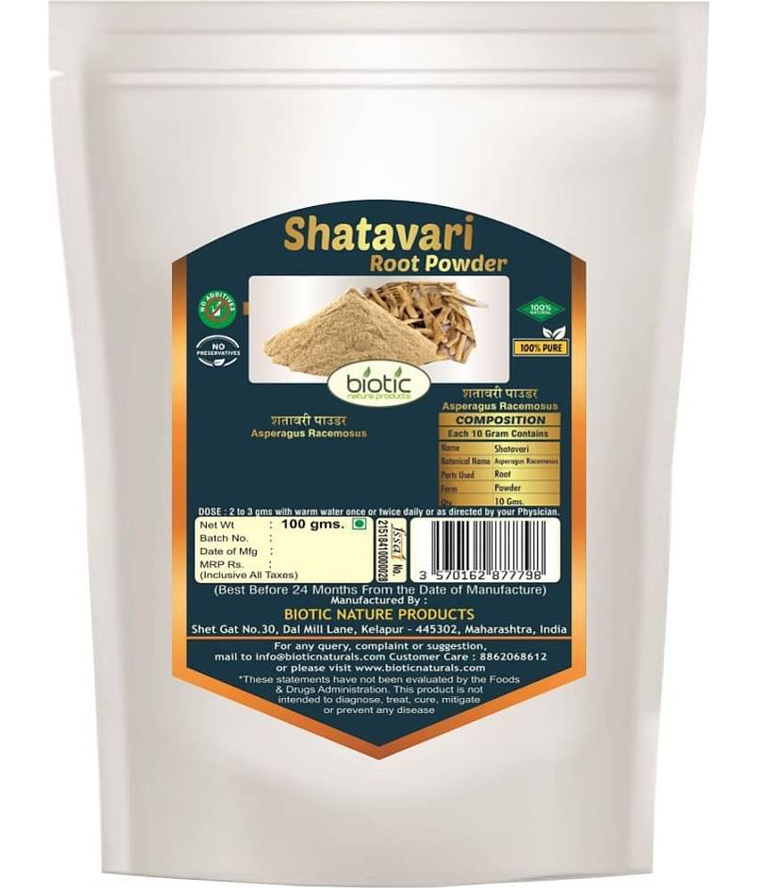 Biotic Shatavari Powder 100 g ( Asperagus Racemosus ) Powder 100gm