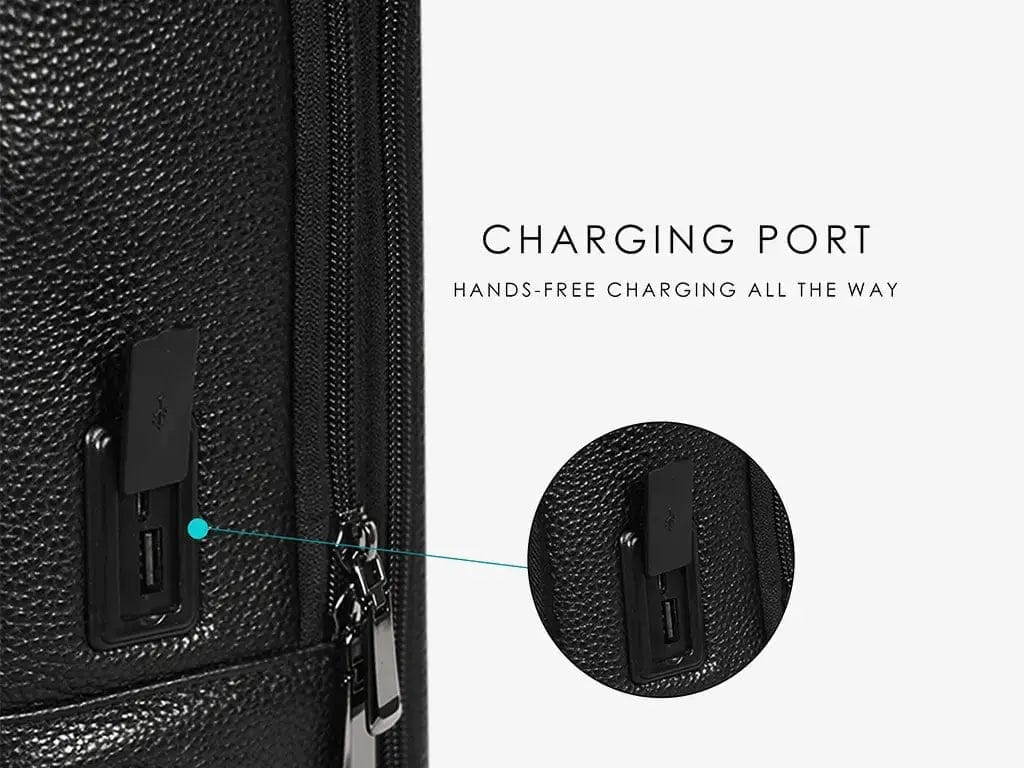 Fingerlock Leather Backpack