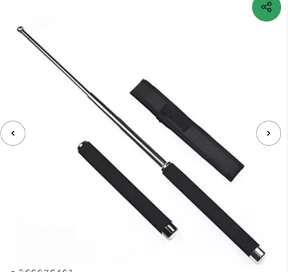 Self defense iron foldable stick