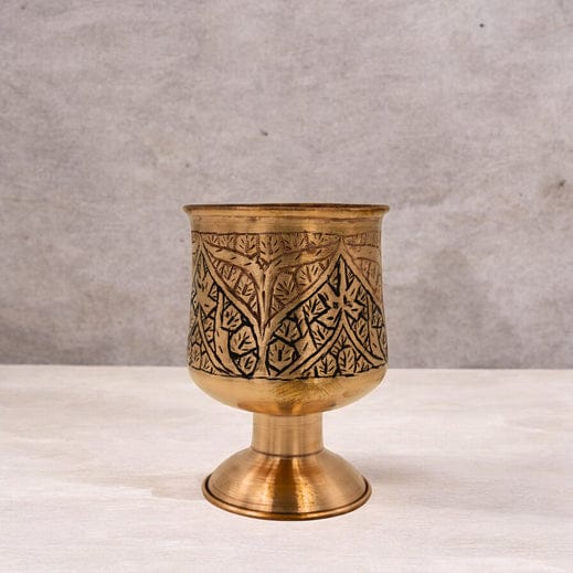Kashmiri Copper Black Glass
