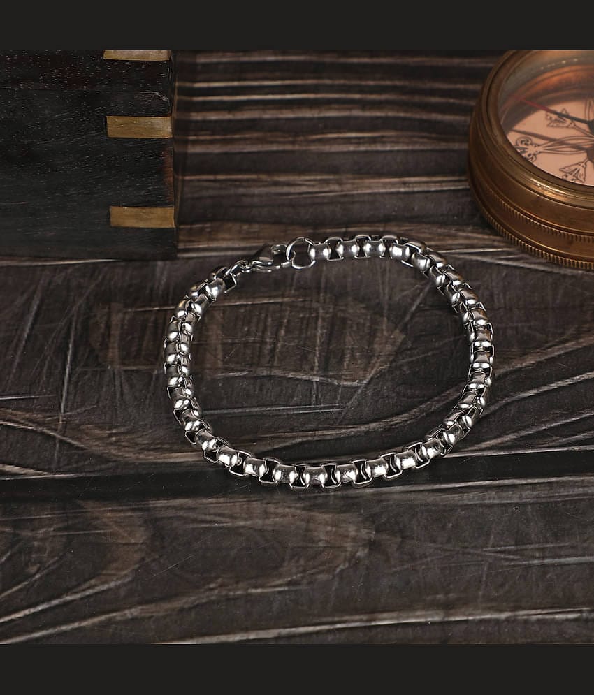 FASHION FRILL Silver Bracelet ( Pack of 1 )