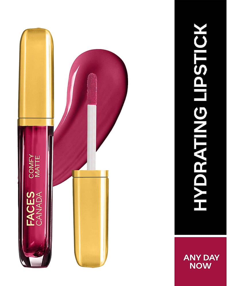 FACES CANADA Comfy Matte Liquid Lipstick - Any Day Now 04, 3 ml , 10HR Stay
