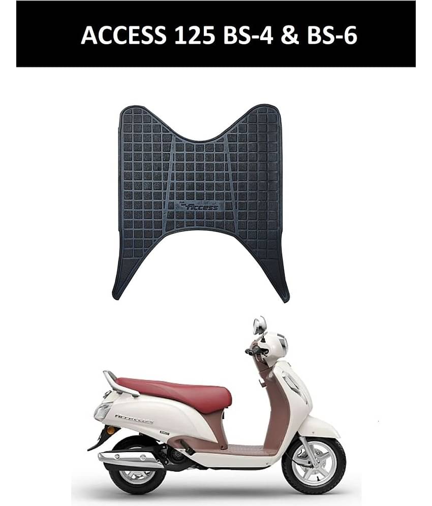 Autoxygen Anti skid Scooter/Scooty Foot Mat Rubber Floor Mat Accessories for Suzuki Access 125