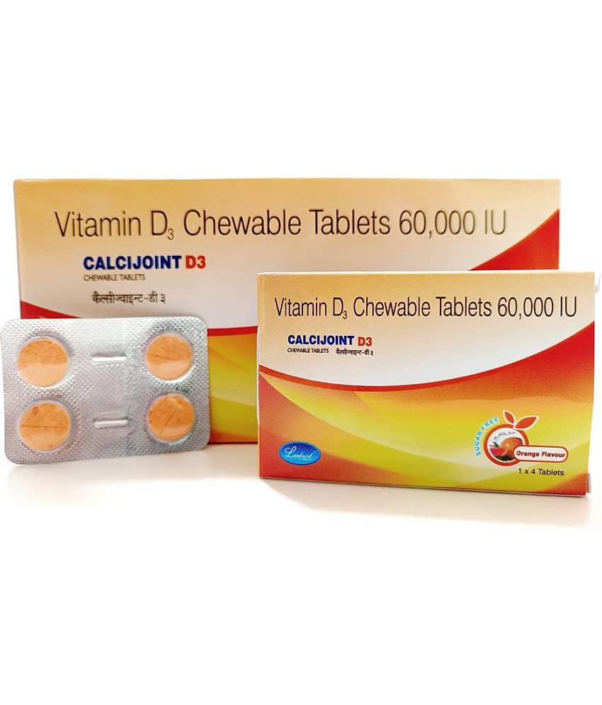 CALCIJOINT D3 CHEWABLE TAB ( PACK OF 10)  TOTAL 60 TAB Standard Oral Kit Pack of 10