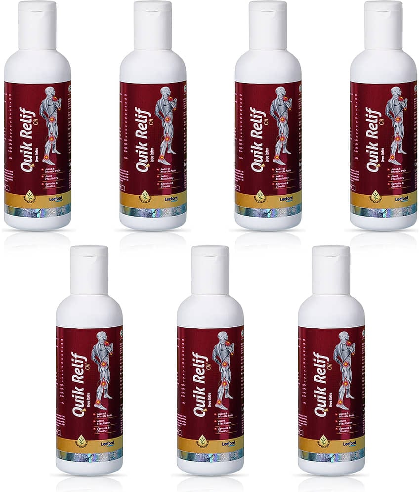 Quik Relif Herbal Ayurvedic Pain Relief Oil for Muscle & Joint Pain Relief 50ml ( Pack Of 7 )