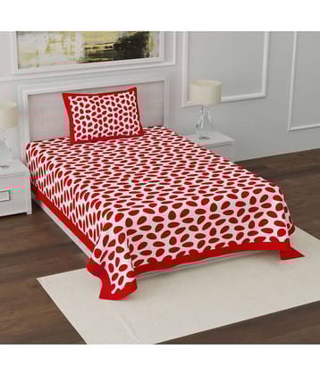 Uniqchoice Cotton Single Bedsheet ( Green )