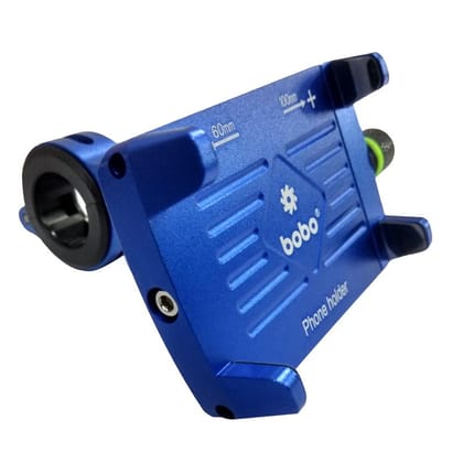 BOBO BM3 Aluminium Waterproof Bike/Motorcycle/Scooter Mobile Phone Holder Mount, Ideal for Maps and GPS Navigation (Blue) BOBO BM3 Aluminium Waterproof Bike/Motorcycle/Scooter Mobile Phone Holder Mount, Ideal for Maps and GPS Navigation (Blue) - Blue / B