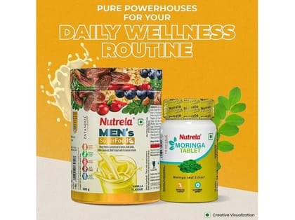 Patanjali Nutrela Men's SuperFood + Moringa Tablet (Combo) Patanjali Nutrela Men's SuperFood + Moringa Tablet (Combo)