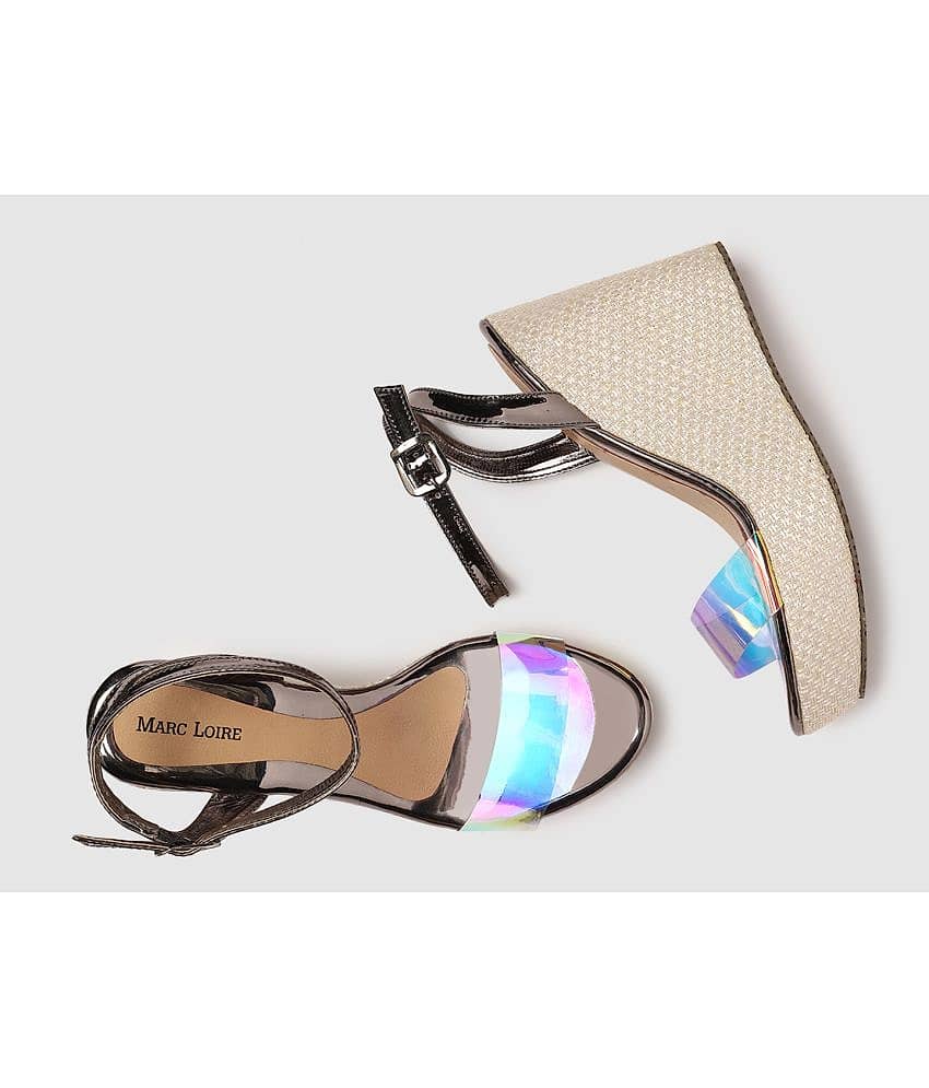 MARC LOIRE - Dark Grey Women's Sandal Heels