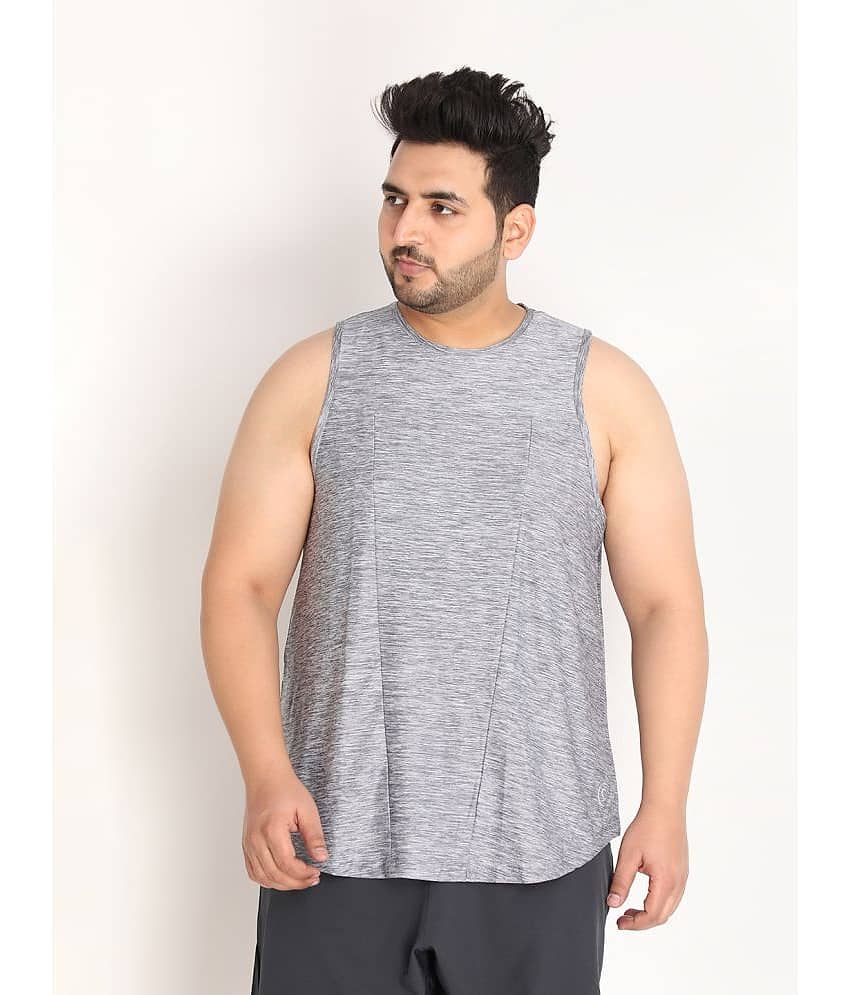 Chkokko Pack of 1 Polyester Regular Fit Men's T-Shirt ( Dark Grey )