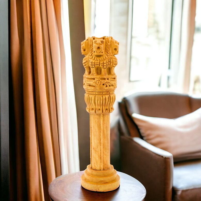 Wooden Ashoka Stambh
