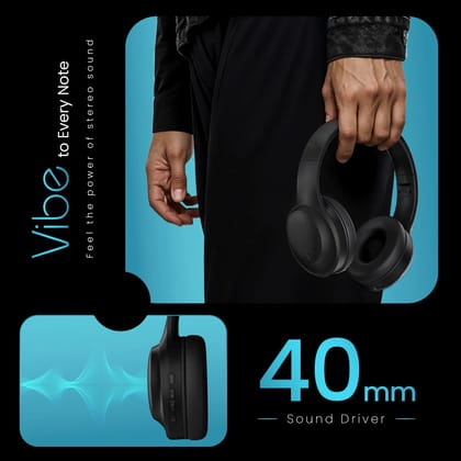 Hammer Vibe ENC Bluetooth Gaming Headphone Long Play Time Hammer Vibe ENC Bluetooth Gaming Headphone Long Play Time - Beige V