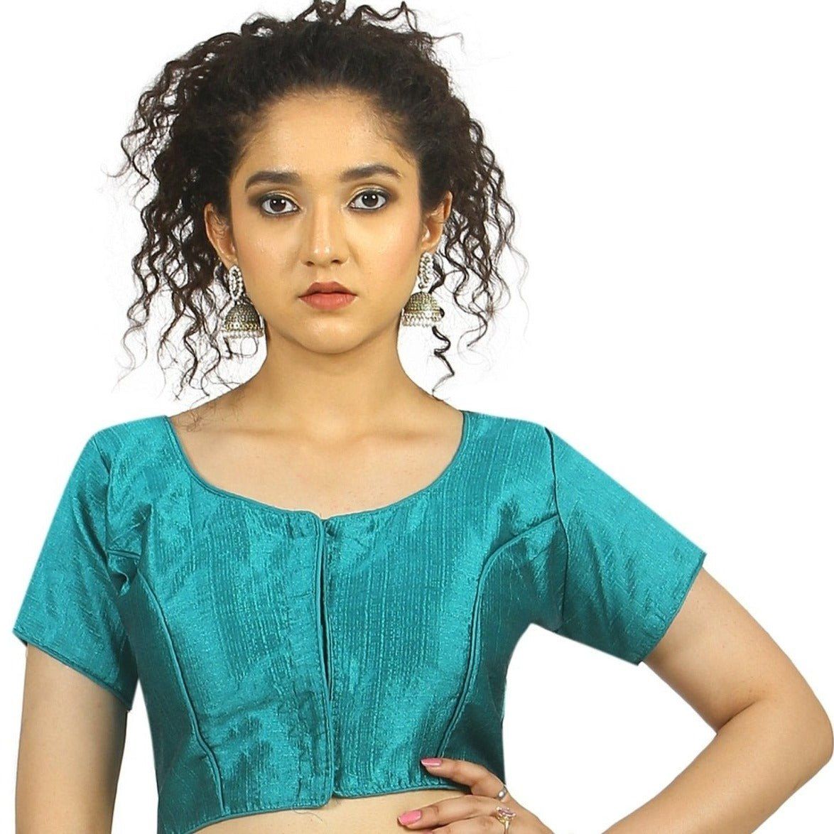 TheHangr Light Blue Fantom Silk Blouse -  36
