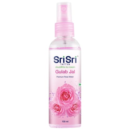 Sri Sri TATTVA shuddhta ka naam Gulab Jal, 100ml (Pack of 3)-Pure Rose Water Mist for Hydrated, Glowing Skin-Premium Toner & Cleanser for Soft Skin - Alcohol, Artificial Fragrance & Preservative Free Sri Sri TATTVA shuddhta ka naam Gulab Jal, 100ml (Pack