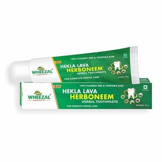 WHEEZAL HEKLA LAVA HERBONEEM TOOTH PASTE (pack of 4)