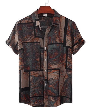 AAPSKA Rayon Flex Regular Fit Printed Half Sleeves Men's Casual Shirt - Multi ( Pack of 1 )