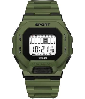 Svats Green Silicon Digital Men's Watch