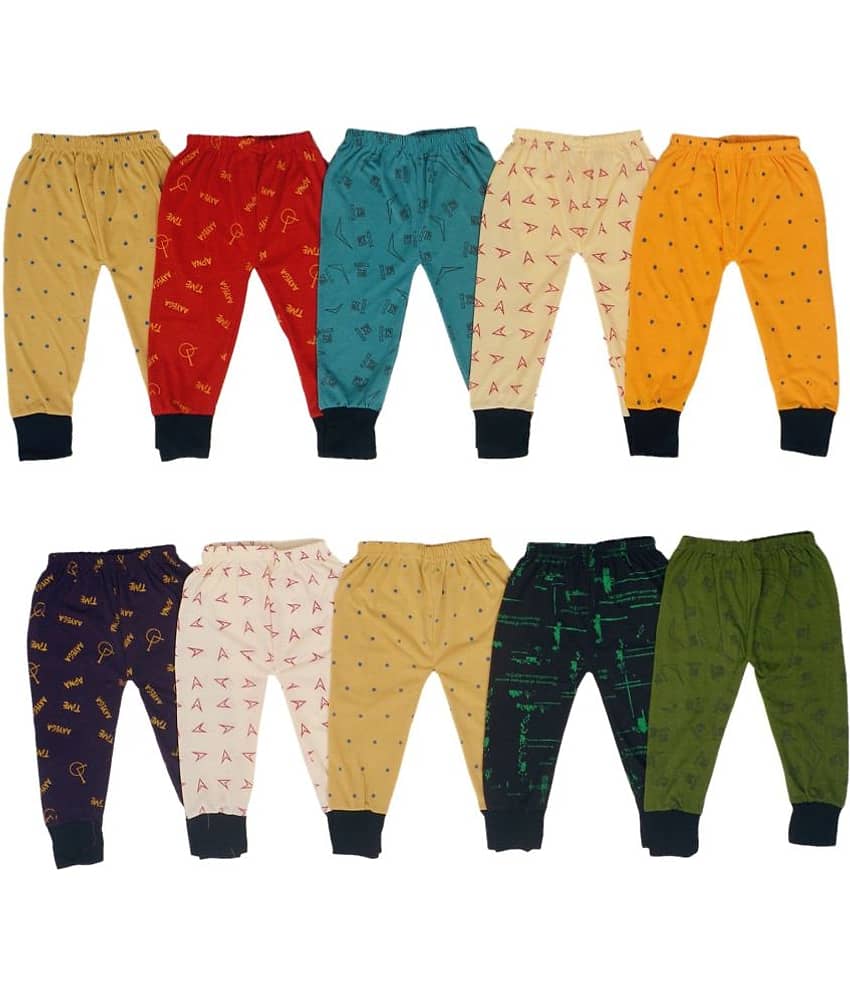 DIAMOND EXPORTER Pack of 10 Baby Boys Cotton Pyjama ( Multi Color )