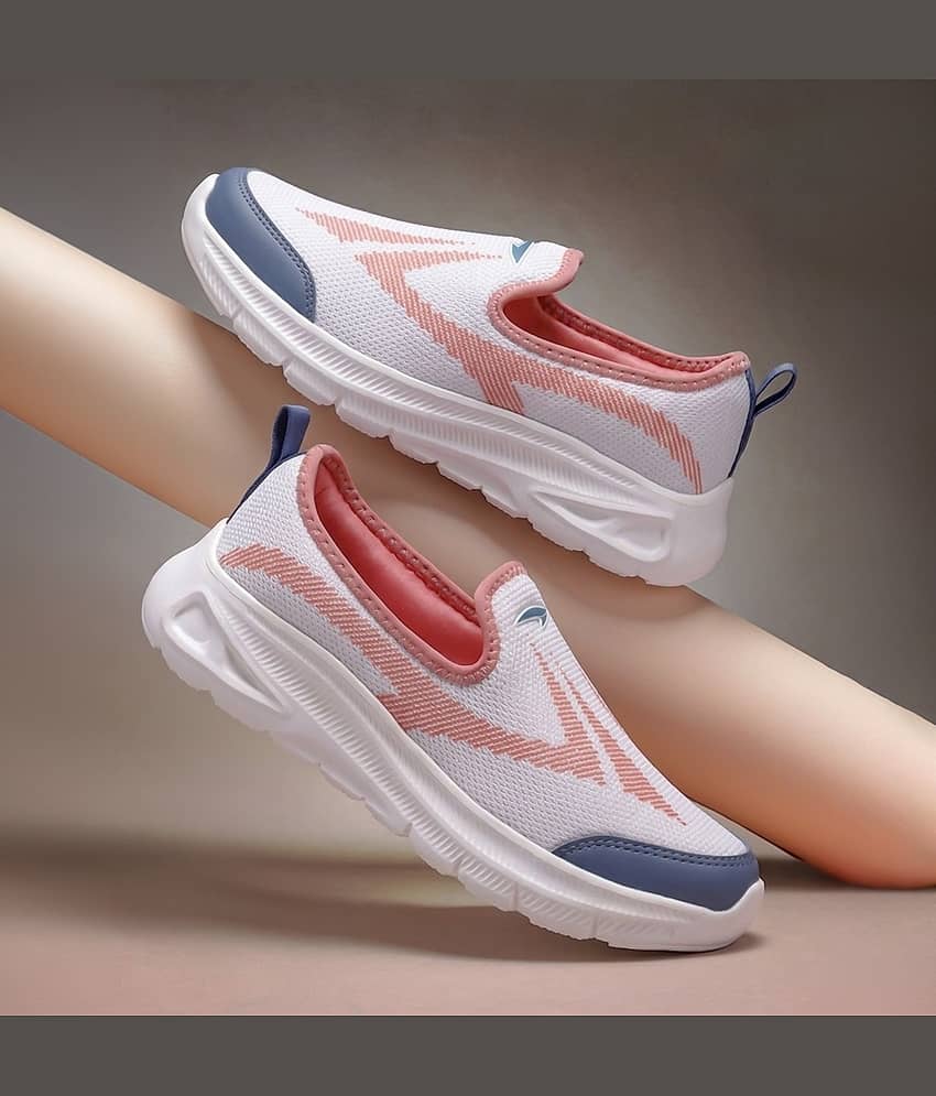 ASIAN STYLE WALK-01 White Women's Slip On