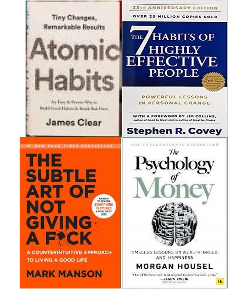 Atomic Habits + 7 Habits + Subtle Art + The Psychology of Money