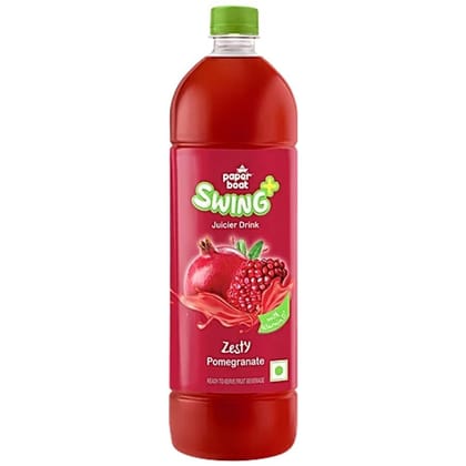 Paper Boat Swing Juicier Drink With Vitamin D - Zesty Pomegranate, Refreshing, 1.2 l - 1000 mL - 1000 mL - Four units