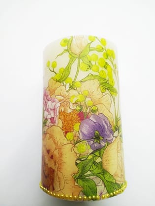 White Pillar Candles unscented 3 by 6 Inches