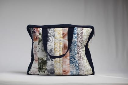 Premium Laptop Sleeve with Patchwork Furnishing Fabric