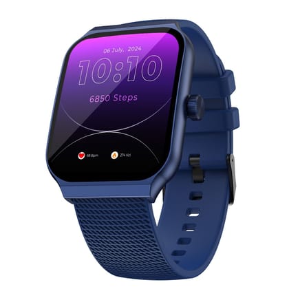 CELLECOR E3 Rise 2.01" HD Curved Display Smart Watch, Bluetooth Calling, 100+ Watch Faces, 100+ Sports Modes, Health Suite, Voice Assistance (Blue)
