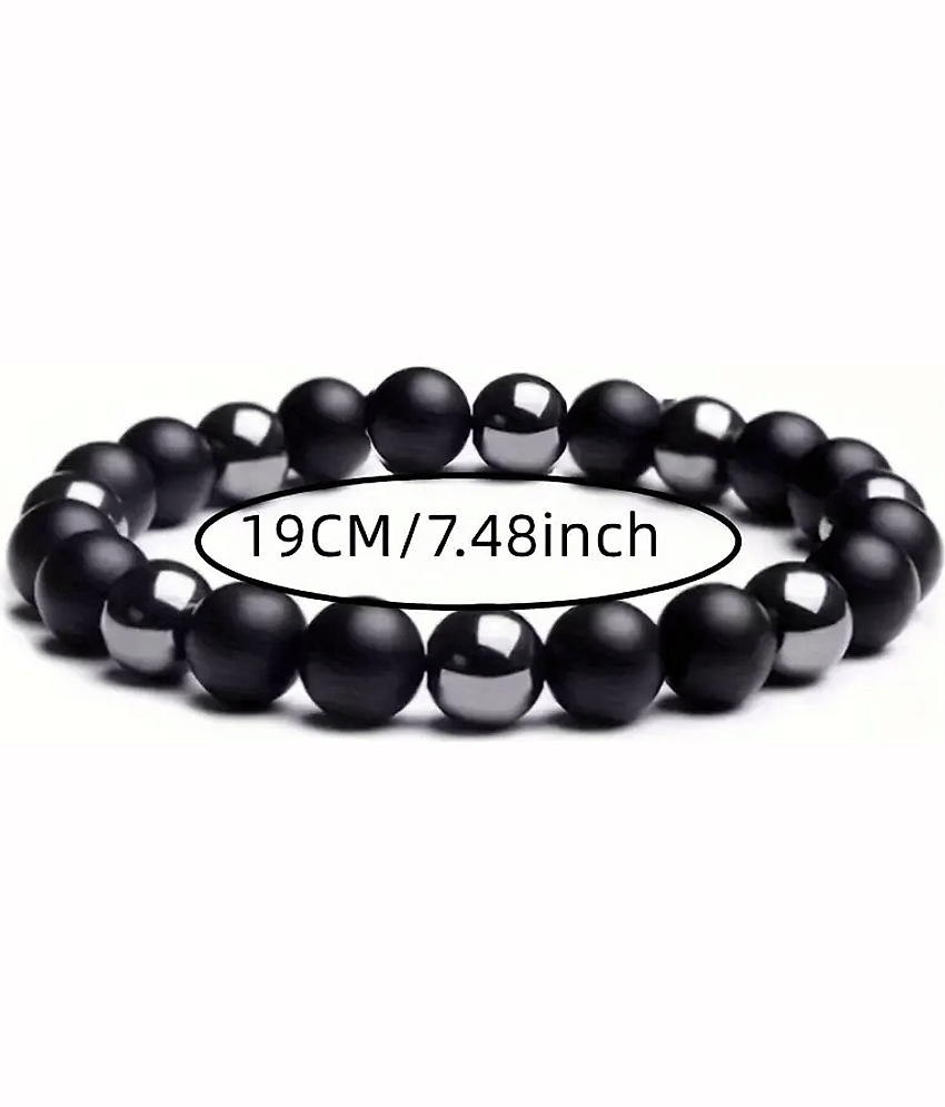 AdvaitEtp Black Bracelet ( Pack of 1 )