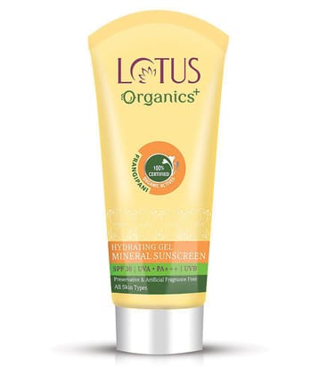 Lotus Organics+ Hydrating Gel Mineral SS SPF-30 100g