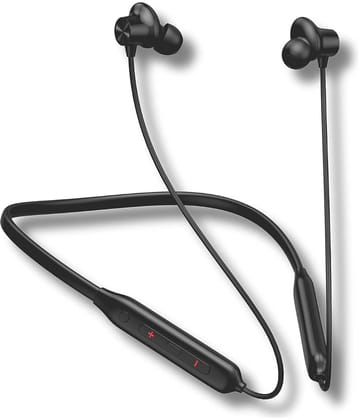TecSox Zapp200 Bluetooth Neckband | 30H Playtime | Deep Bass | Red