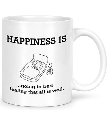 Idream Quote Printed Ceramic Coffee Mug 1 Pcs 330 mL