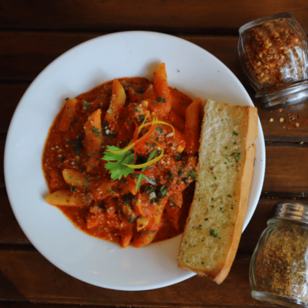 Red sauce pasta