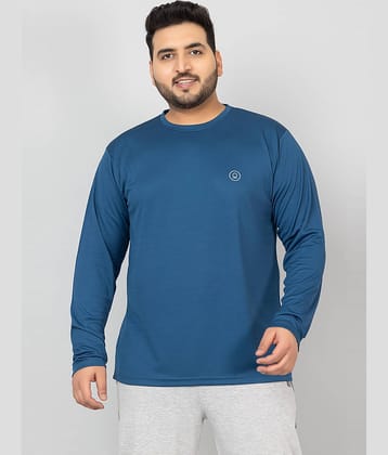 Chkokko Pack of 1 Polyester Regular Fit Men's T-Shirt ( Indigo )