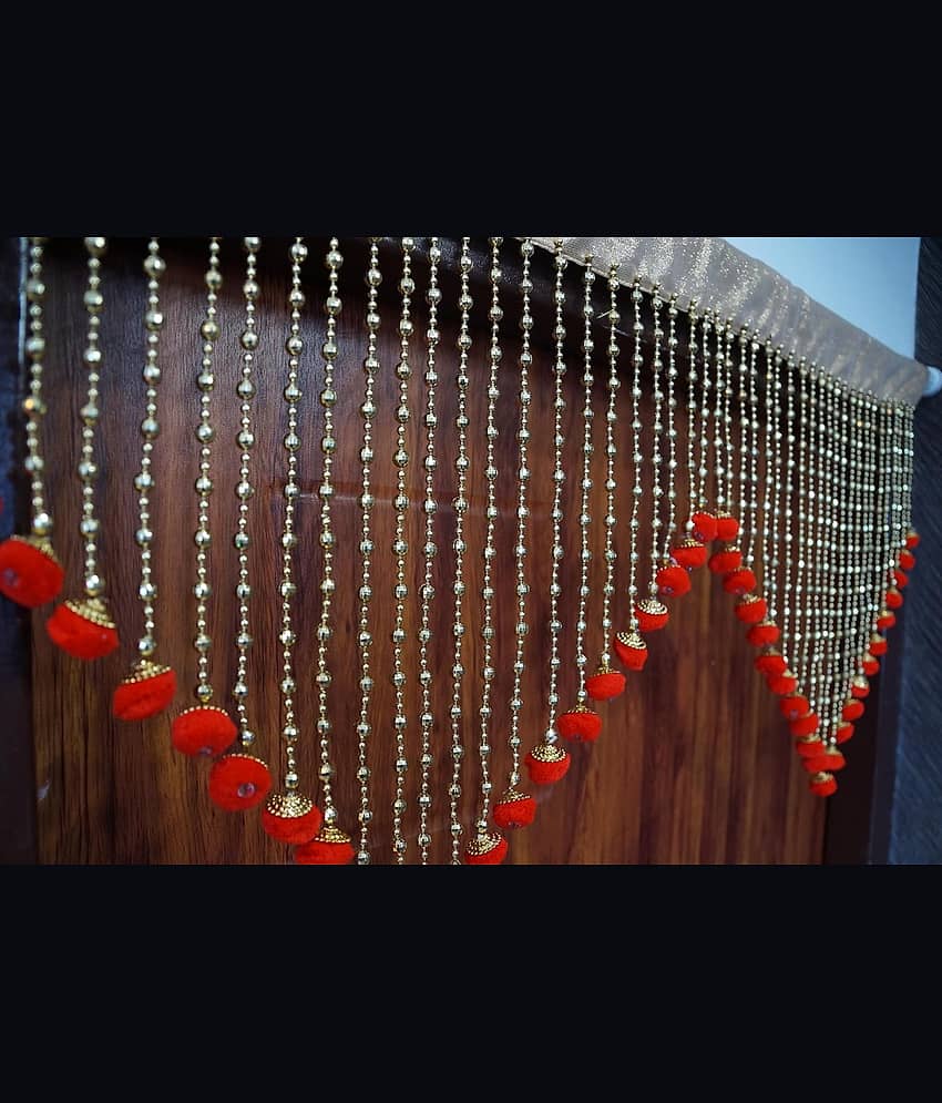 PINDIA Single Window Solid String Curtain