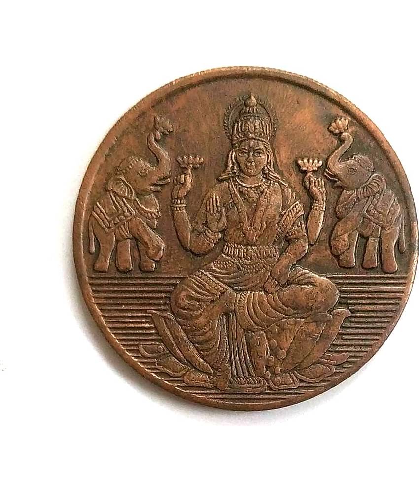 godhood - Luxmi Ji Copper Token Weight 50 Gram 1 Numismatic Coins