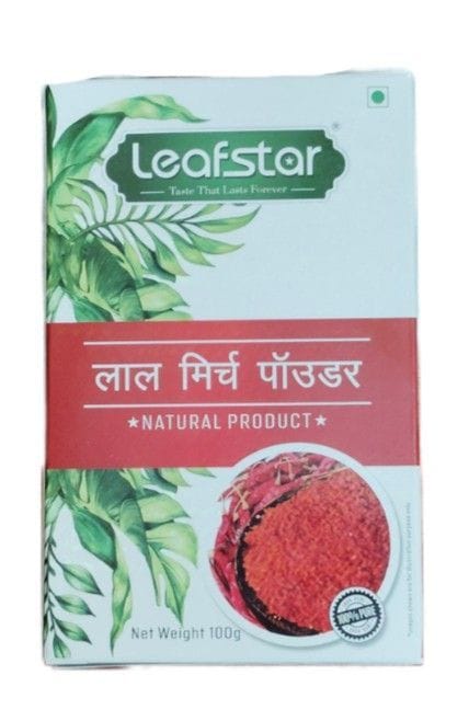 Leafstar Red Chilli Powder / Lal Mirch Powder - 100 gm - One pack
