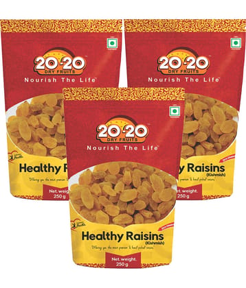 20-20 Dry Fruits Raisin (Kishmish) 750 g Pack of 3