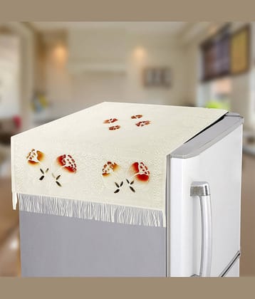 E-Retailer Single Poly-Cotton Gold Fridge Top Cover