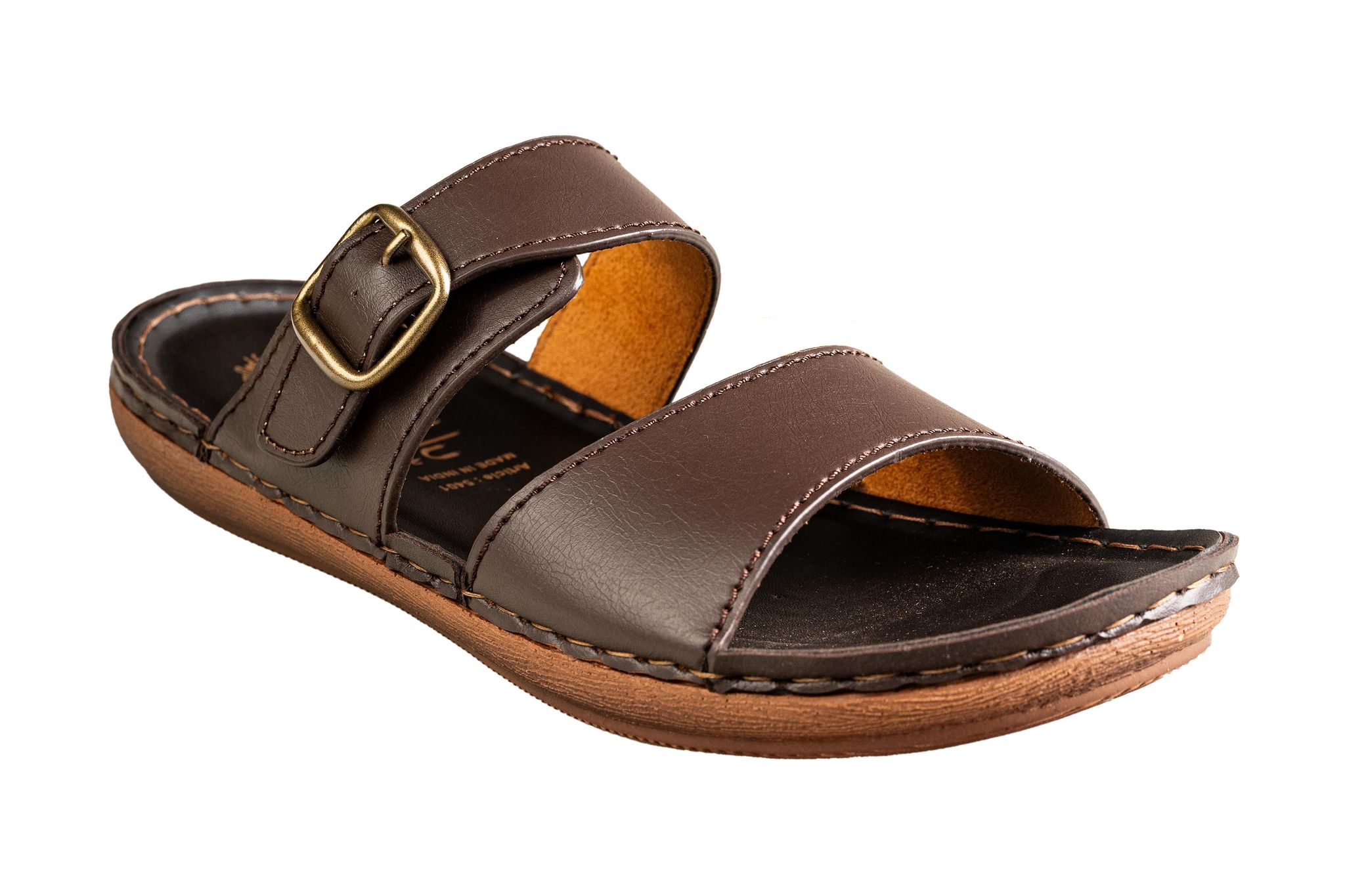 Puntoblu Gents Brown Chappal PU-Brown / 9