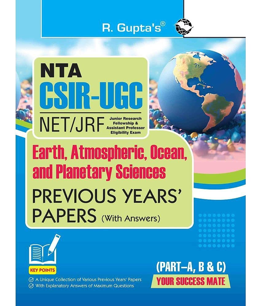 CSIR-UGC-NET/JRF : Earth, Atmospheric, Ocean and Planetary Sciences – Previous Years' Papers (With Answers)